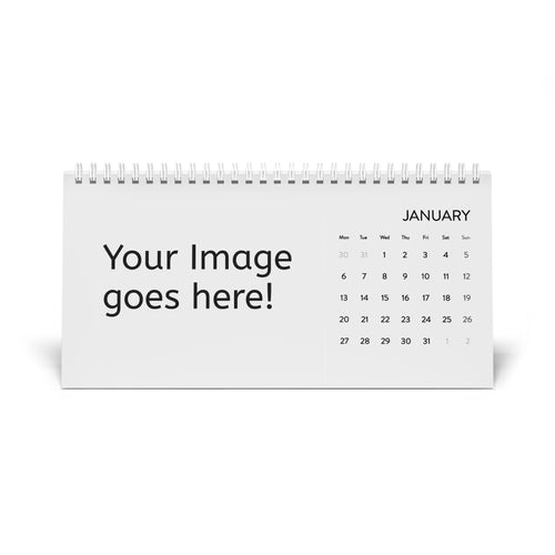 2025 Personalized Desk Calendar – Custom Image Grid Monthly Planner