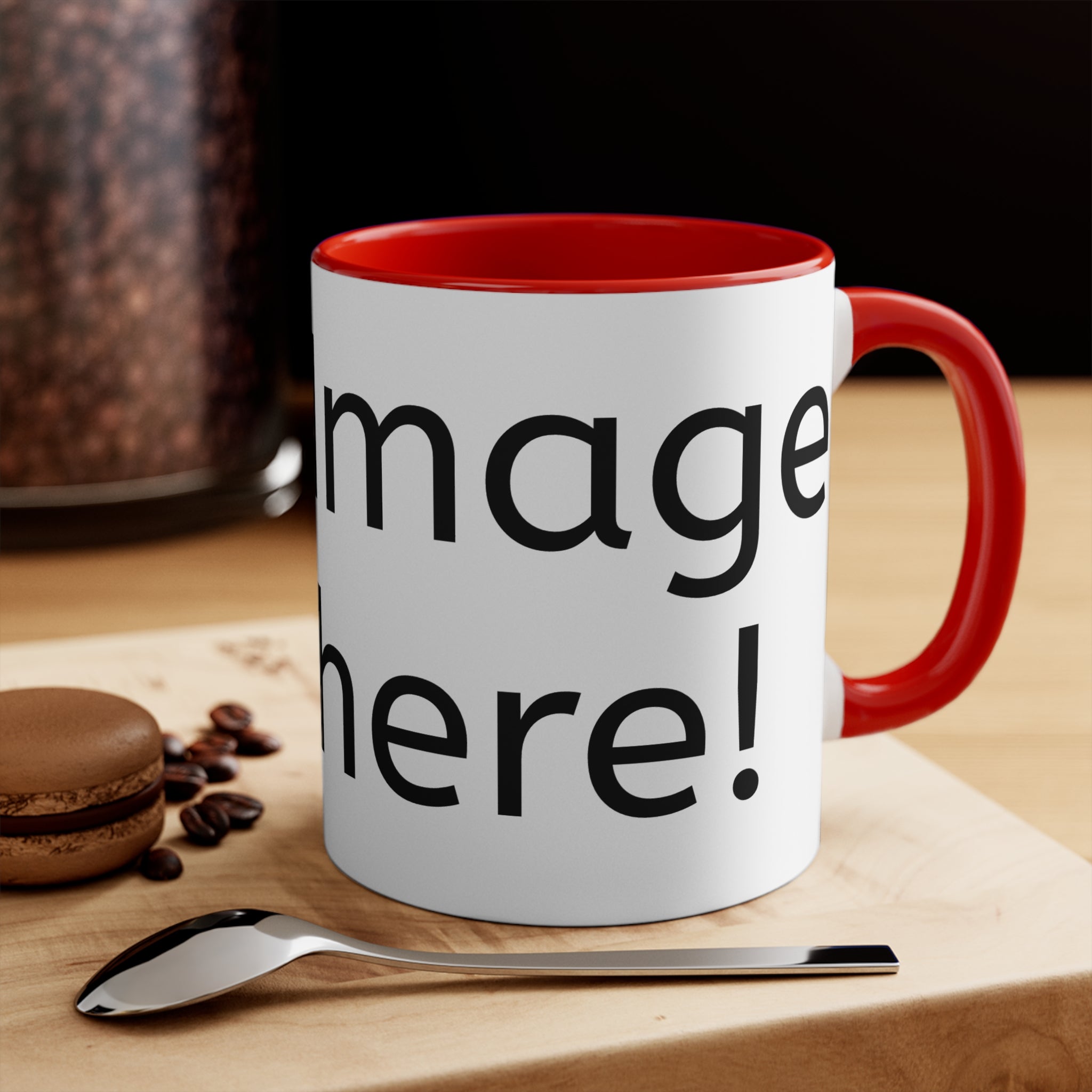 Custom Photo Accent Mug — 11oz Color Interior & Handle