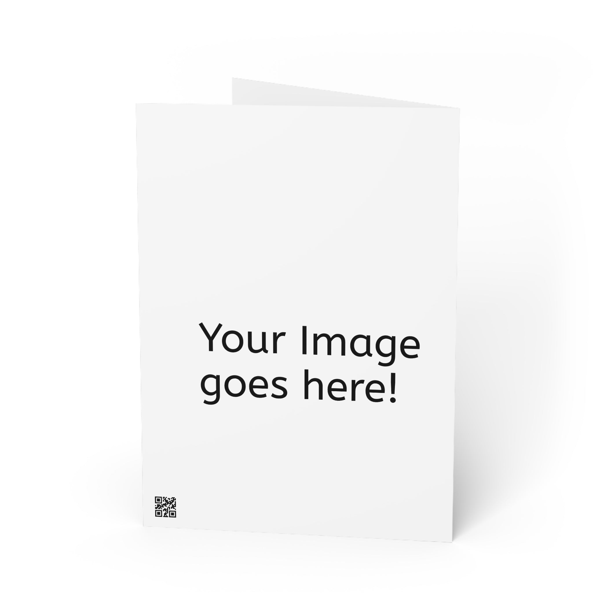 Personalizable Greeting Card — "Your Image Goes Here" Minimal Photo Upload Card
