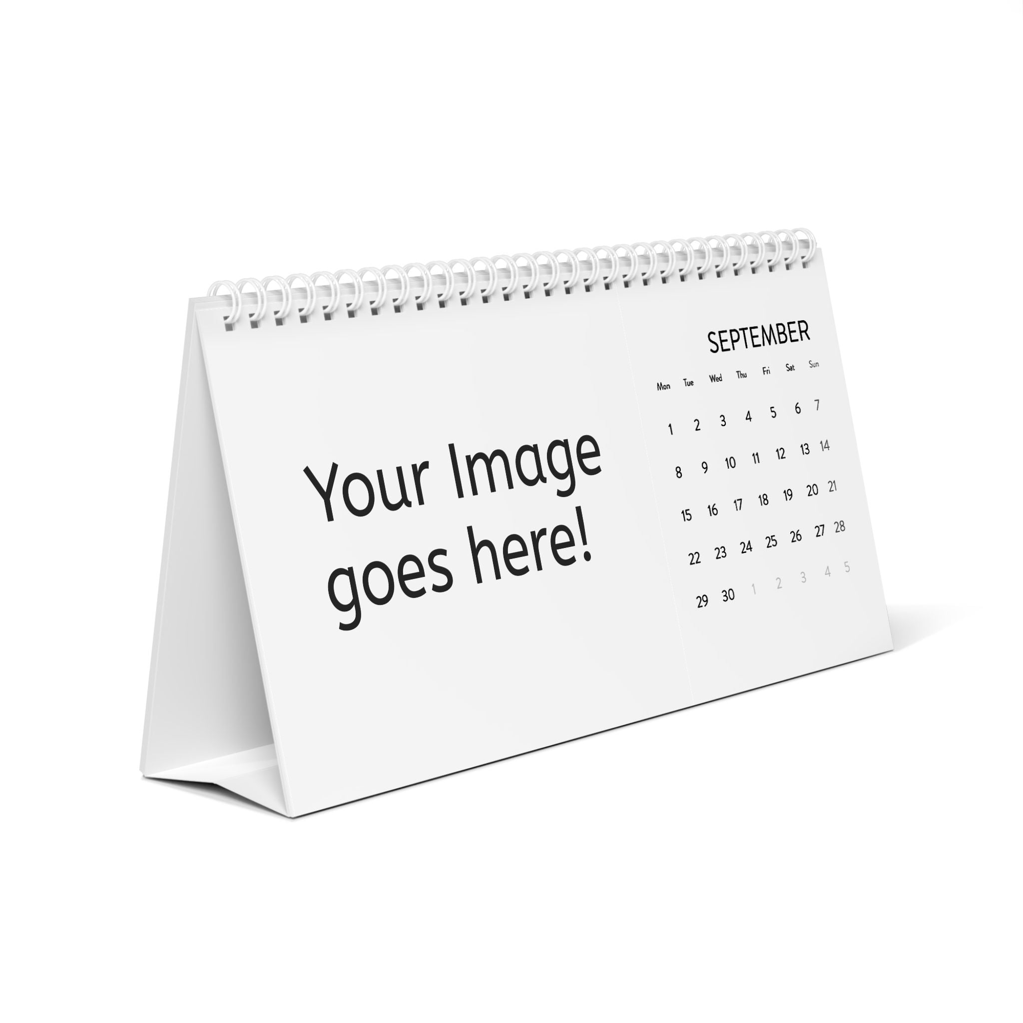 2025 Personalized Desk Calendar – Custom Image Grid Monthly Planner