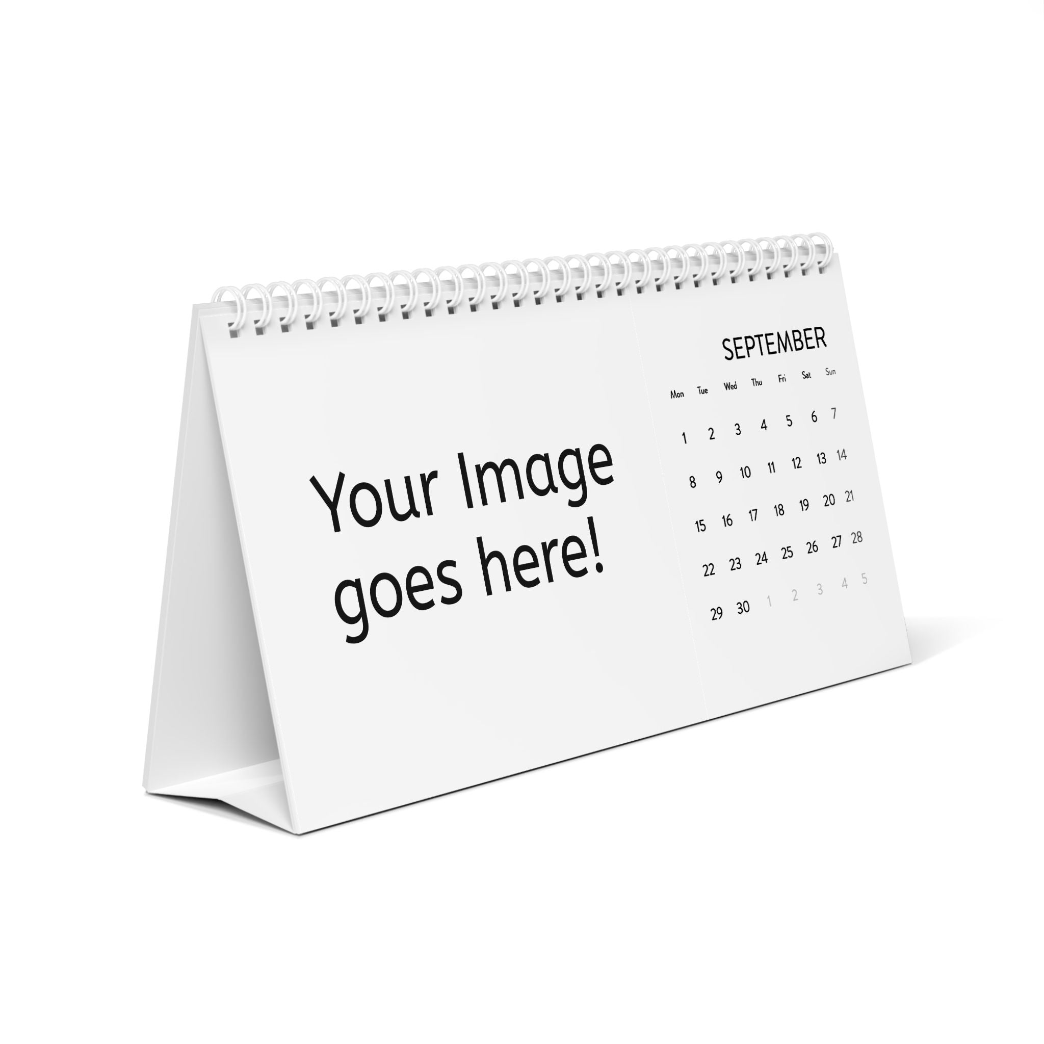 2025 Personalized Desk Calendar – Custom Image Grid Monthly Planner