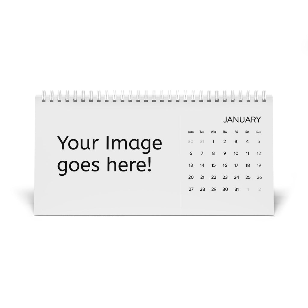 2025 Personalized Desk Calendar – Custom Image Grid Monthly Planner