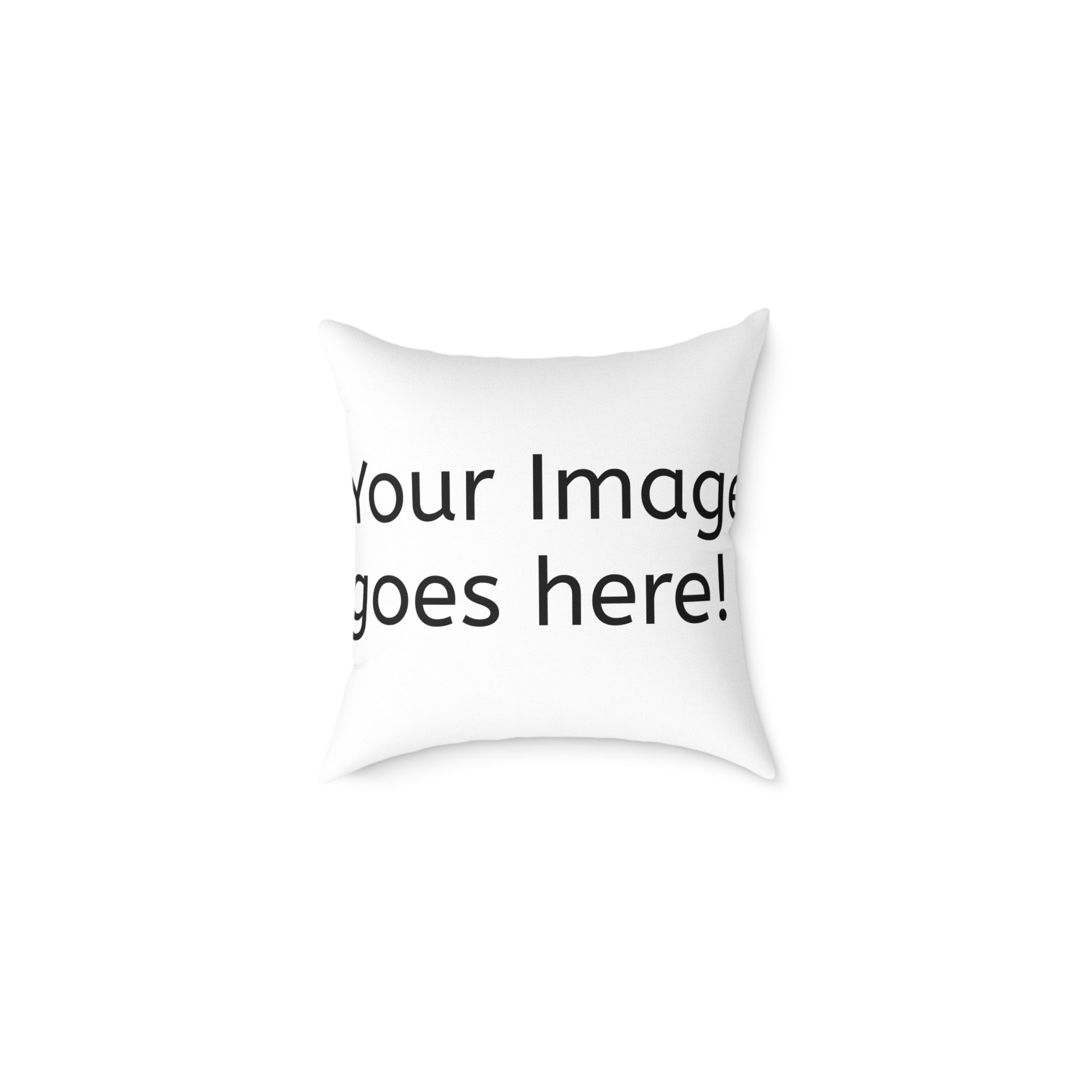 Square Poly Canvas Pillow — Custom Photo/Design Throw Pillow