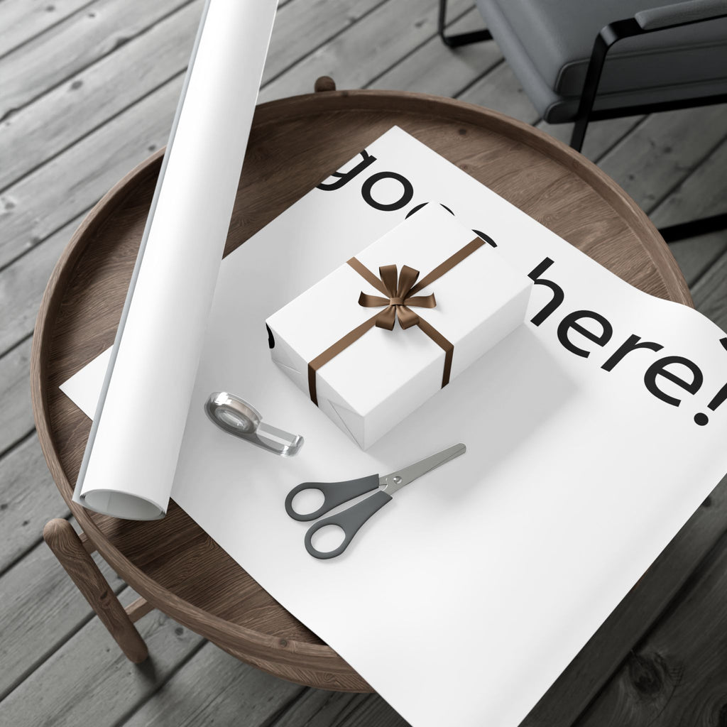 Custom Gift Wrap Paper Roll — Personalized Photo & Text Wrapping for Birthdays, Holidays, Weddings