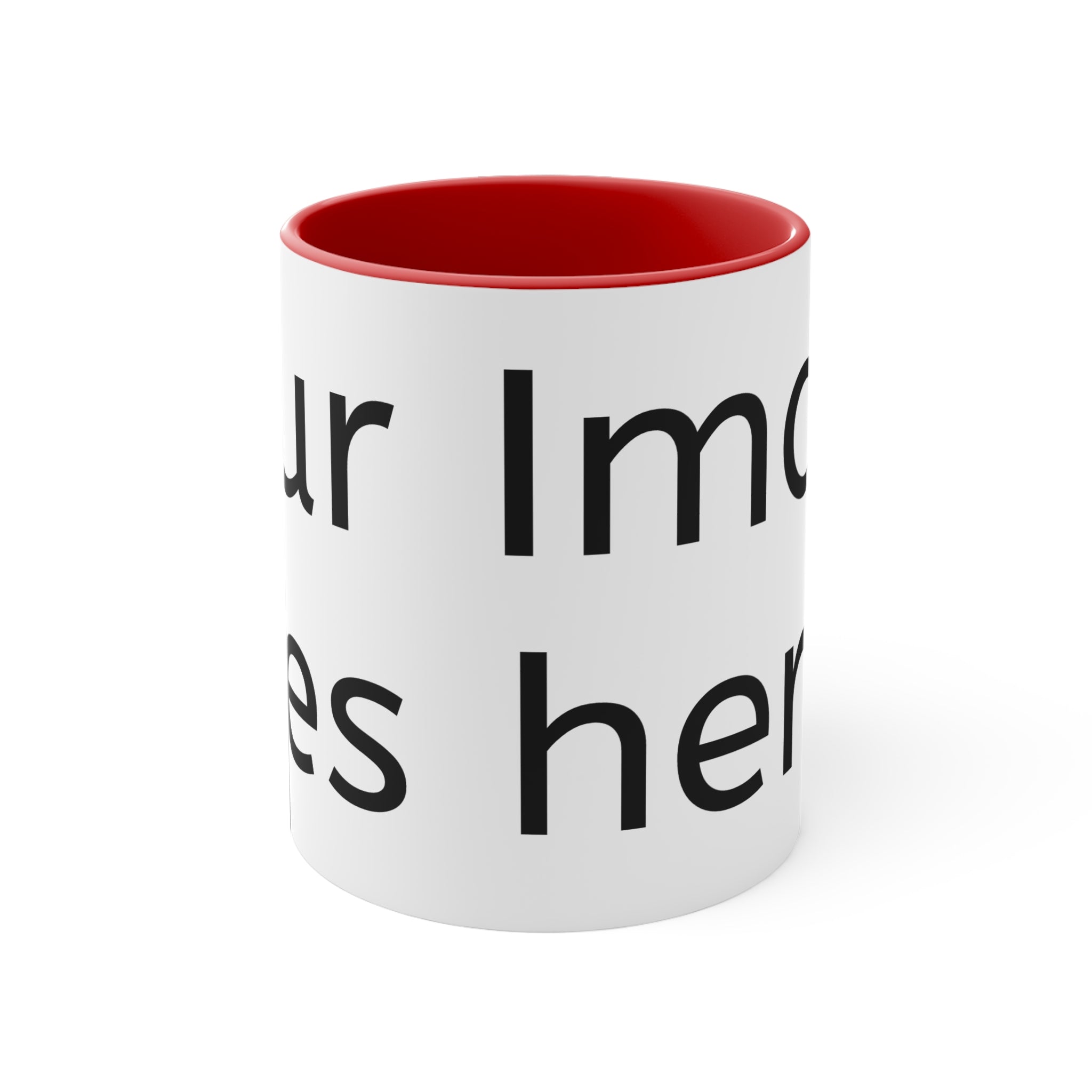 Custom Photo Accent Mug — 11oz Color Interior & Handle