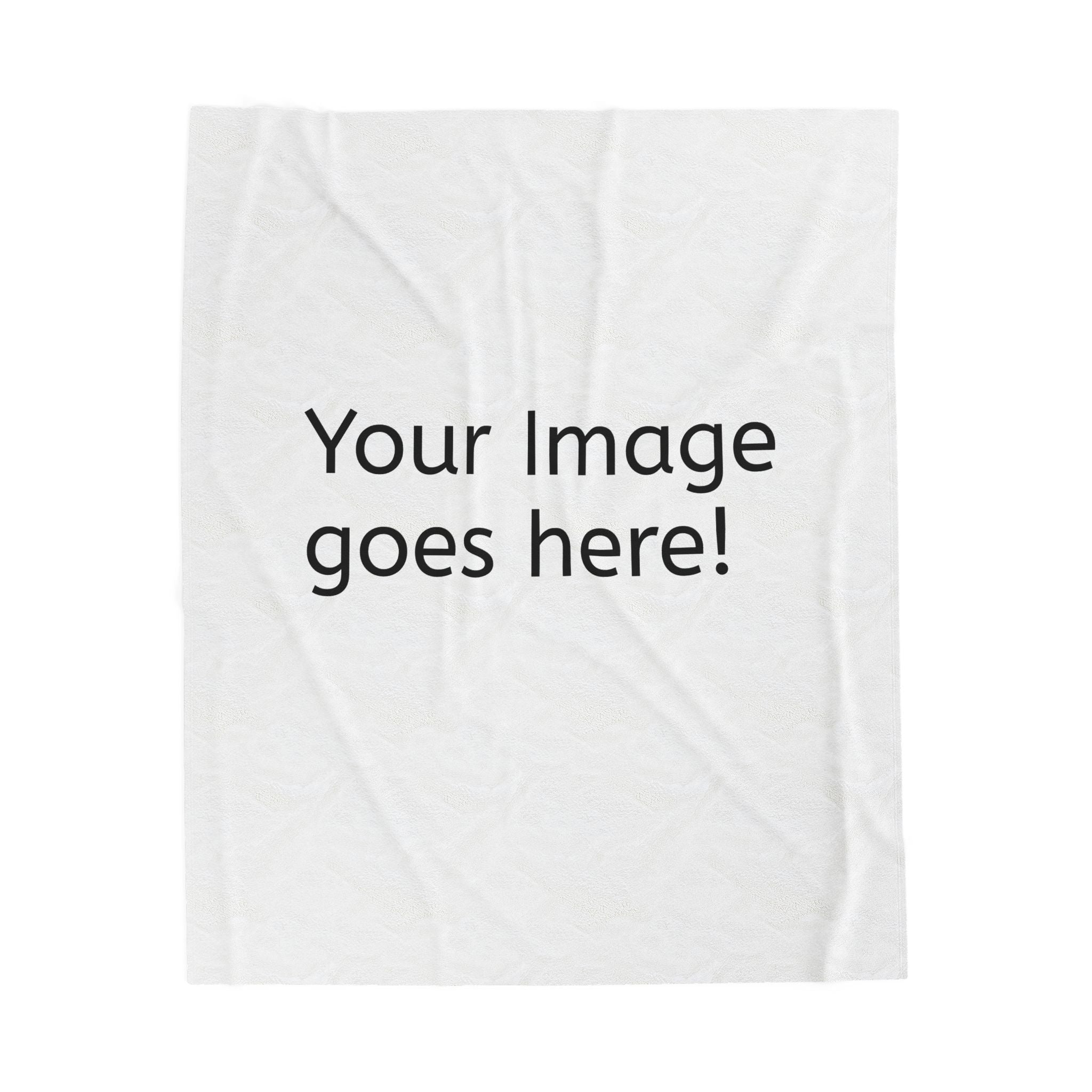 Personalized Velveteen Plush Blanket - Custom Photo & Text Throw