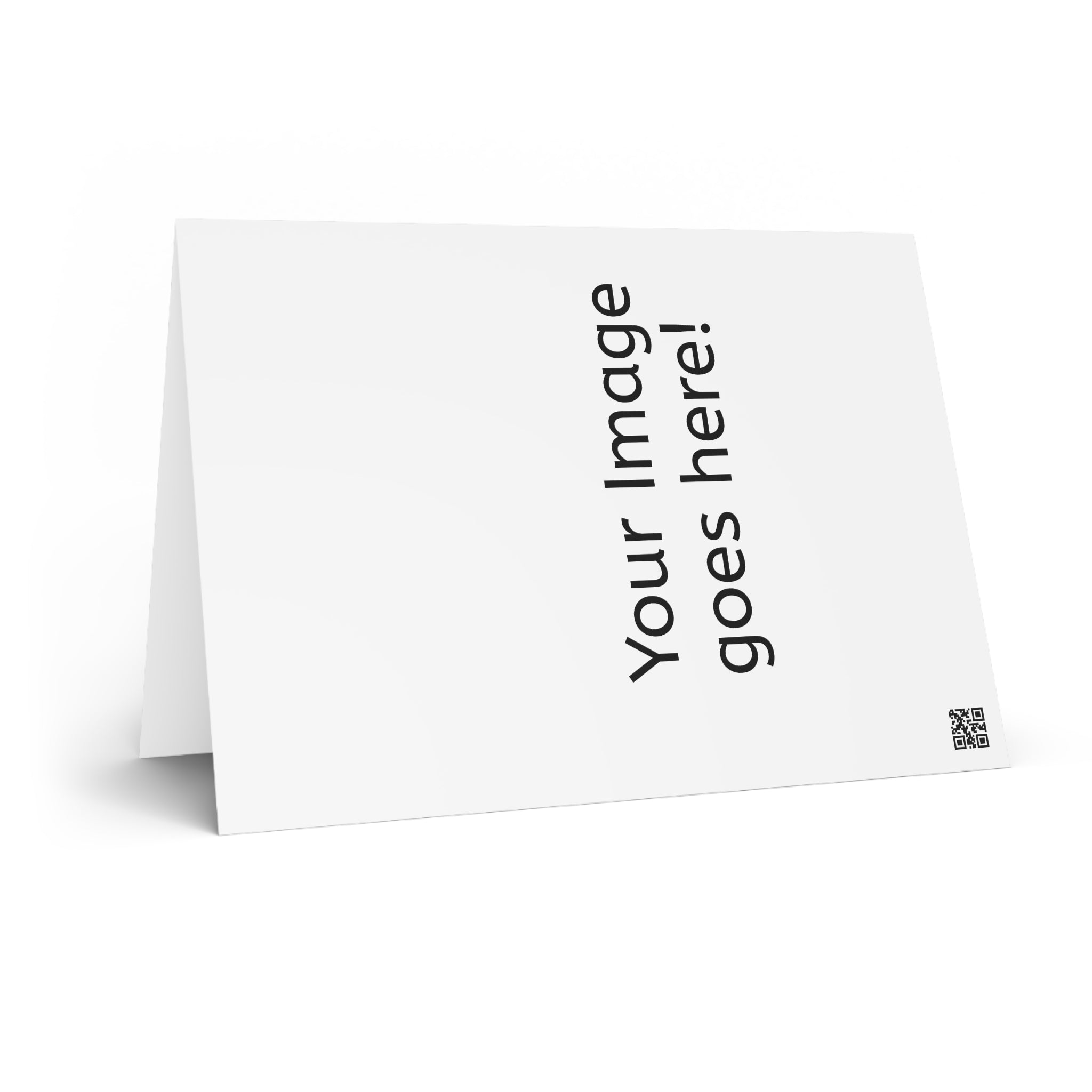 Personalizable Greeting Card — "Your Image Goes Here" Minimal Photo Upload Card